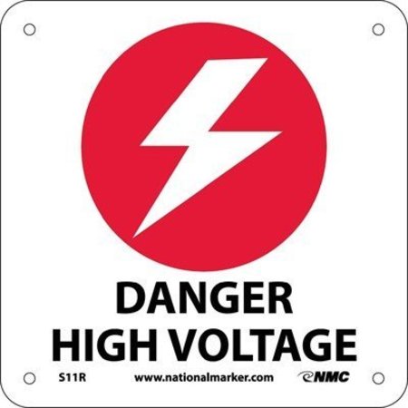 NMC Danger High Voltage Sign S11R